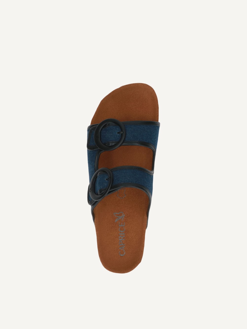 Caprice Pantolette - Jeans / Schwarz