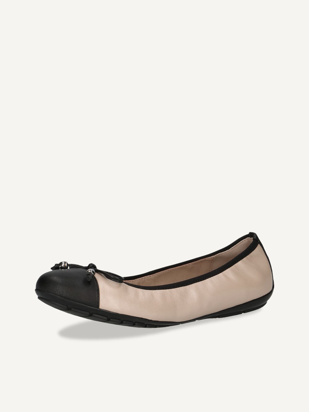 Caprice Ballerina - Beiger Kamm
