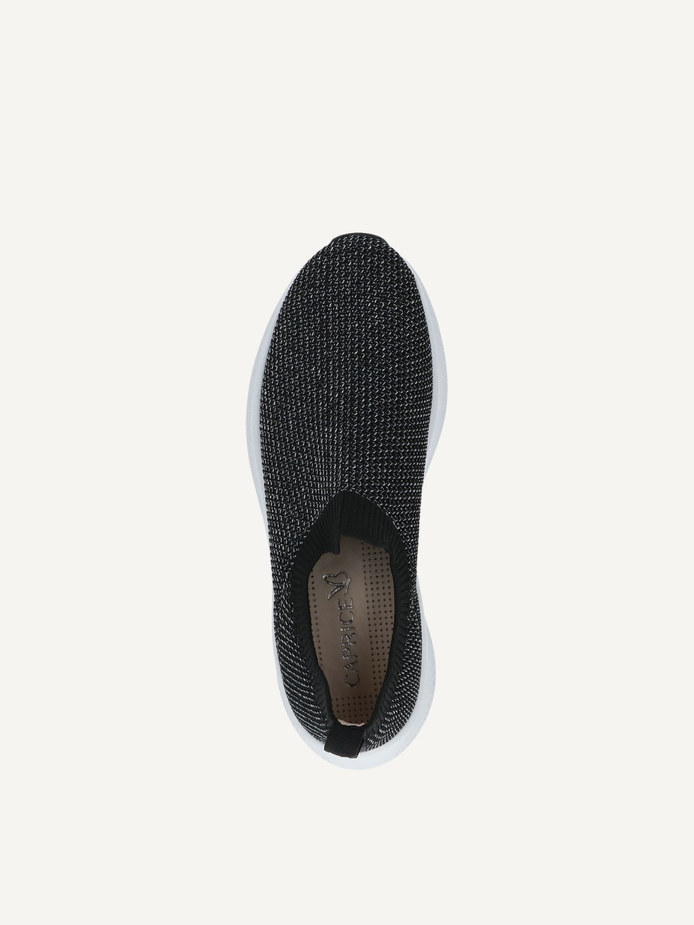 Caprice Sneaker - Schwarzer Strick