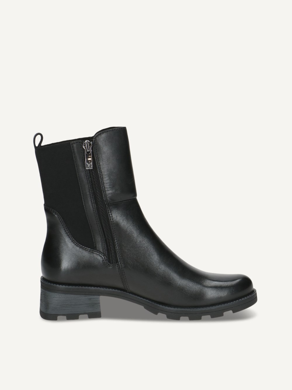 Caprice Stiefelette - Schwarzes Nappa