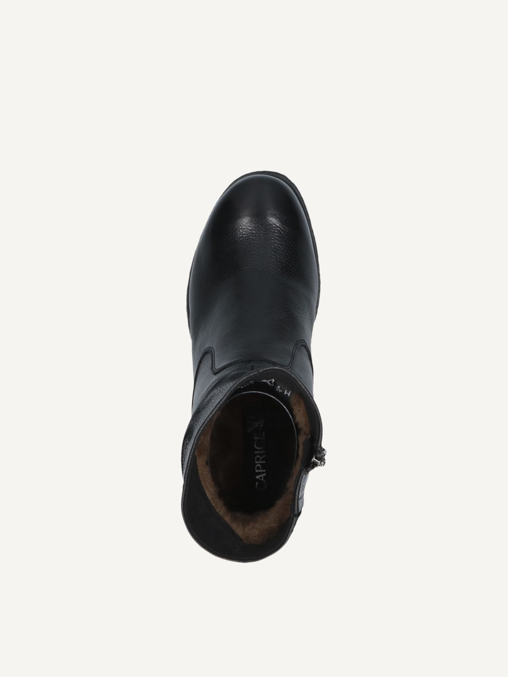 Caprice Stiefelette - Schwarzes Nappaleder