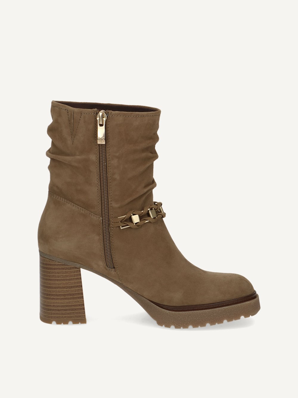 Caprice Stiefelette - Olivgrünes Wildleder