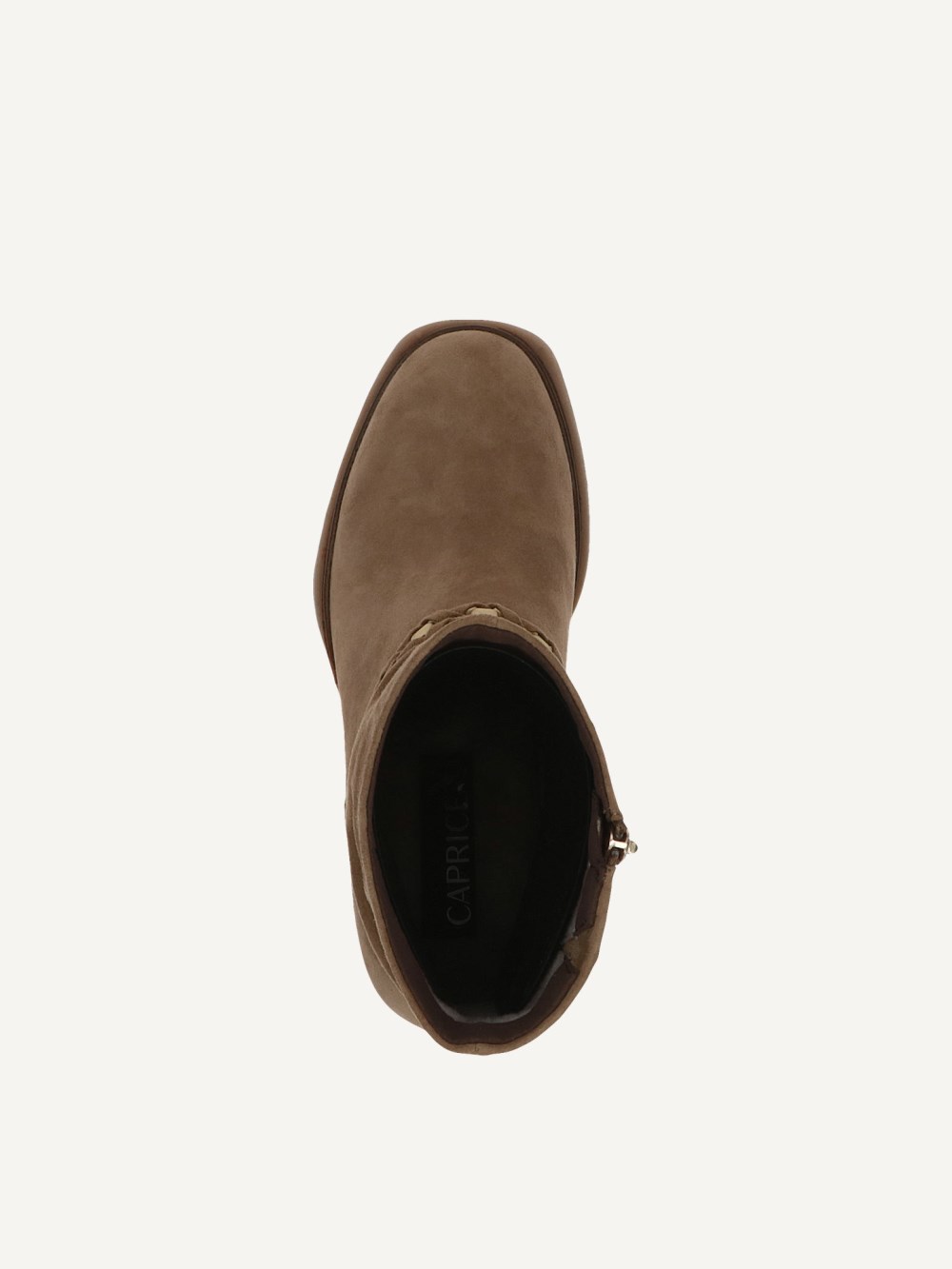Caprice Stiefelette - Olivgrünes Wildleder