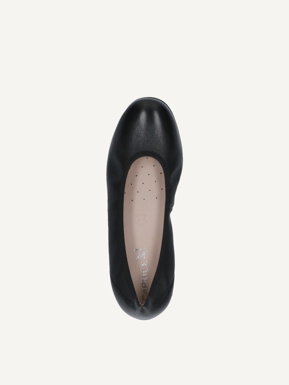 Caprice Ballerina - Schwarzes Nappa