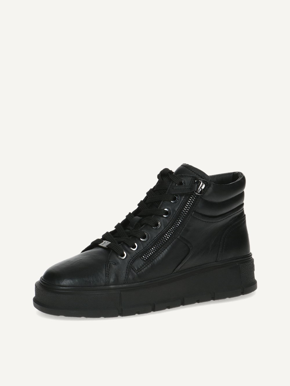 Caprice Stiefelette - Schwarzes Softnap-Lederleder