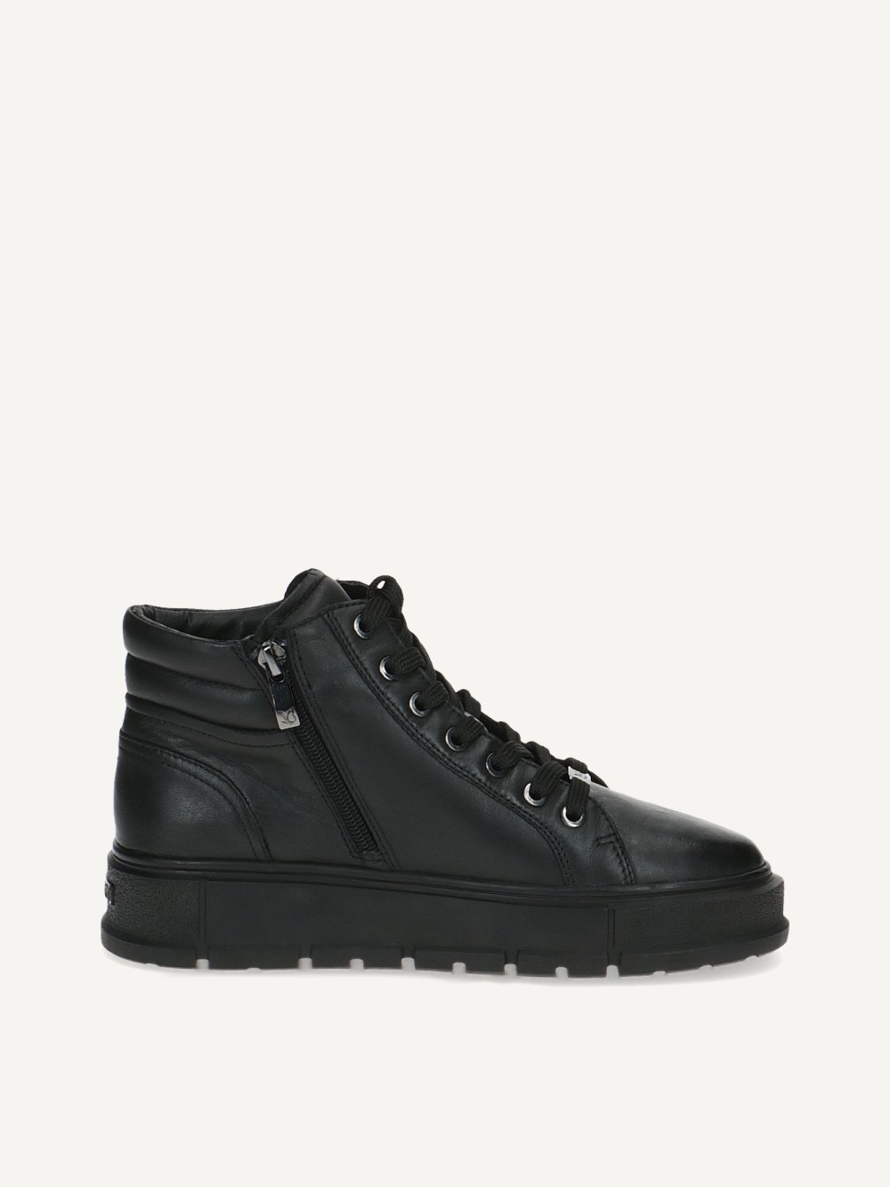 Caprice Stiefelette - Schwarzes Softnap-Lederleder