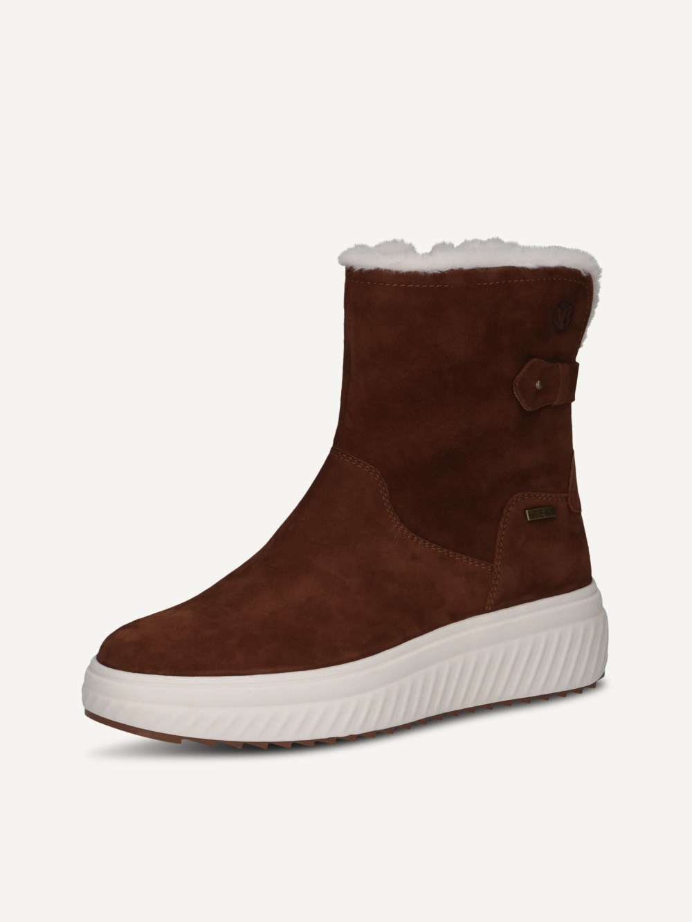 Caprice Stiefelette - Cognacfarbenes Wildleder