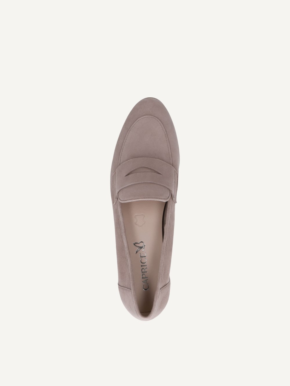 Caprice Slipper - Schlammfarbenes Wildleder