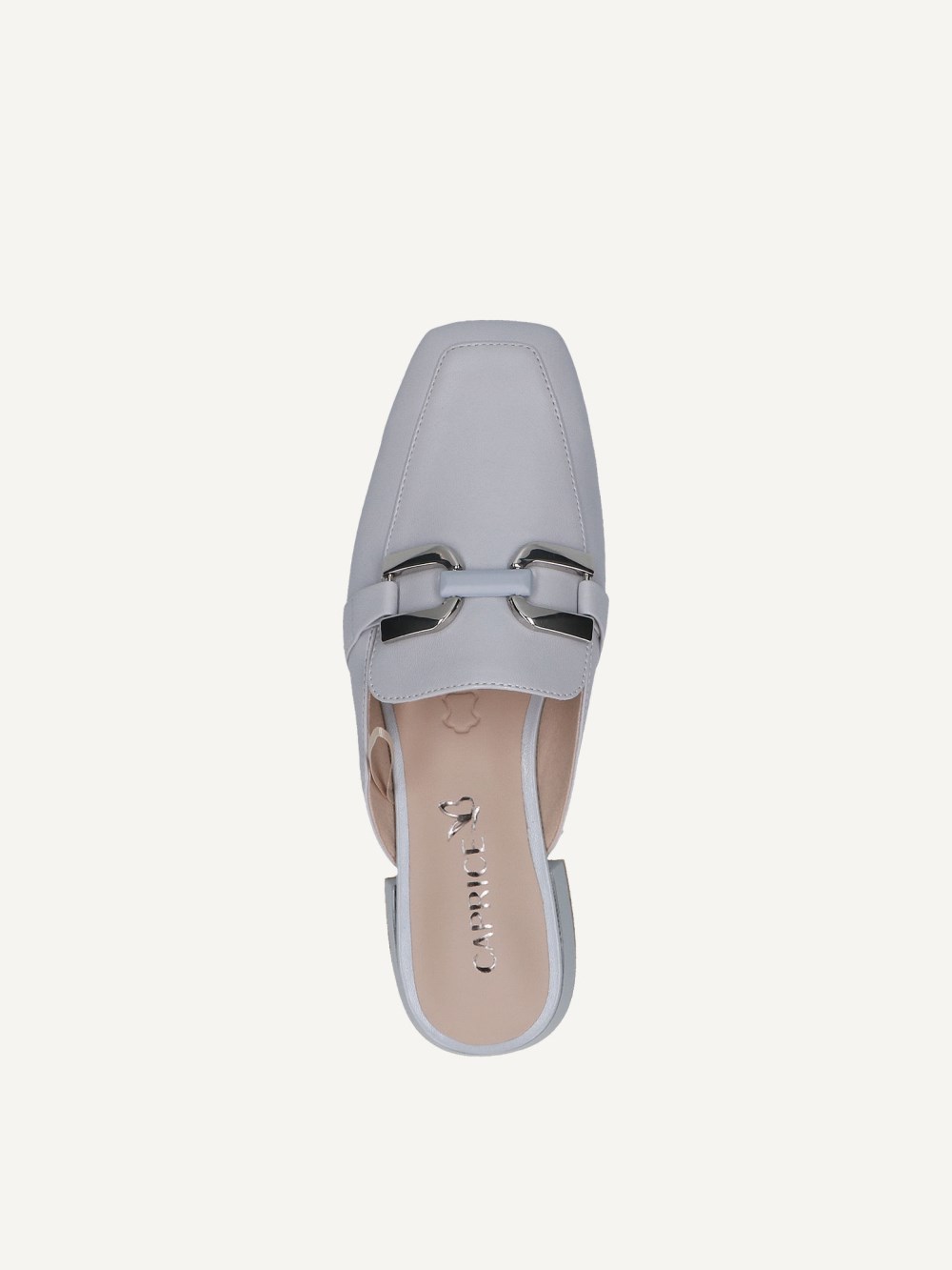 Caprice Sandalette - Hellblaues Perlmuttleder