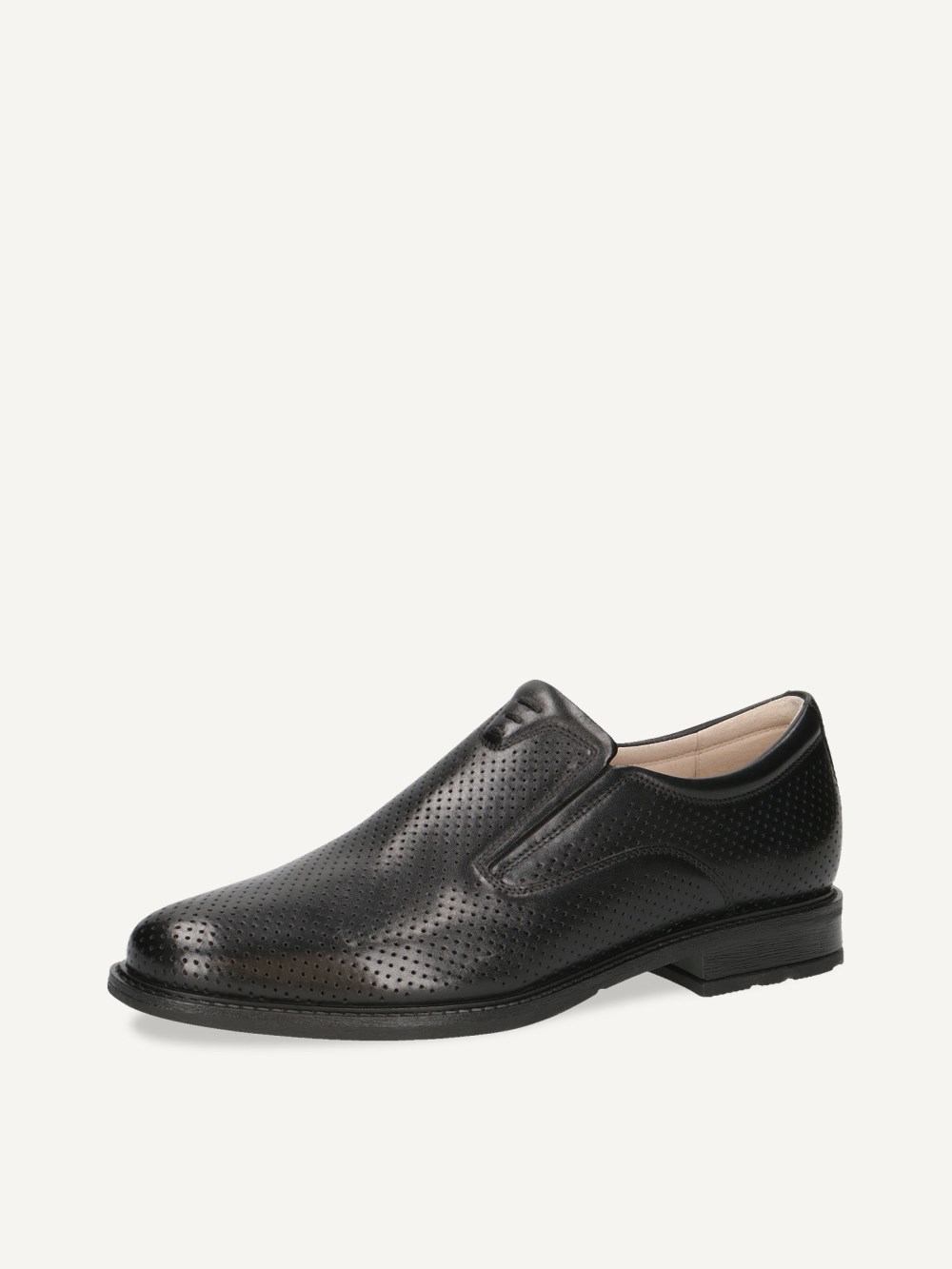 Caprice Slipper - Schwarzes Nappaleder