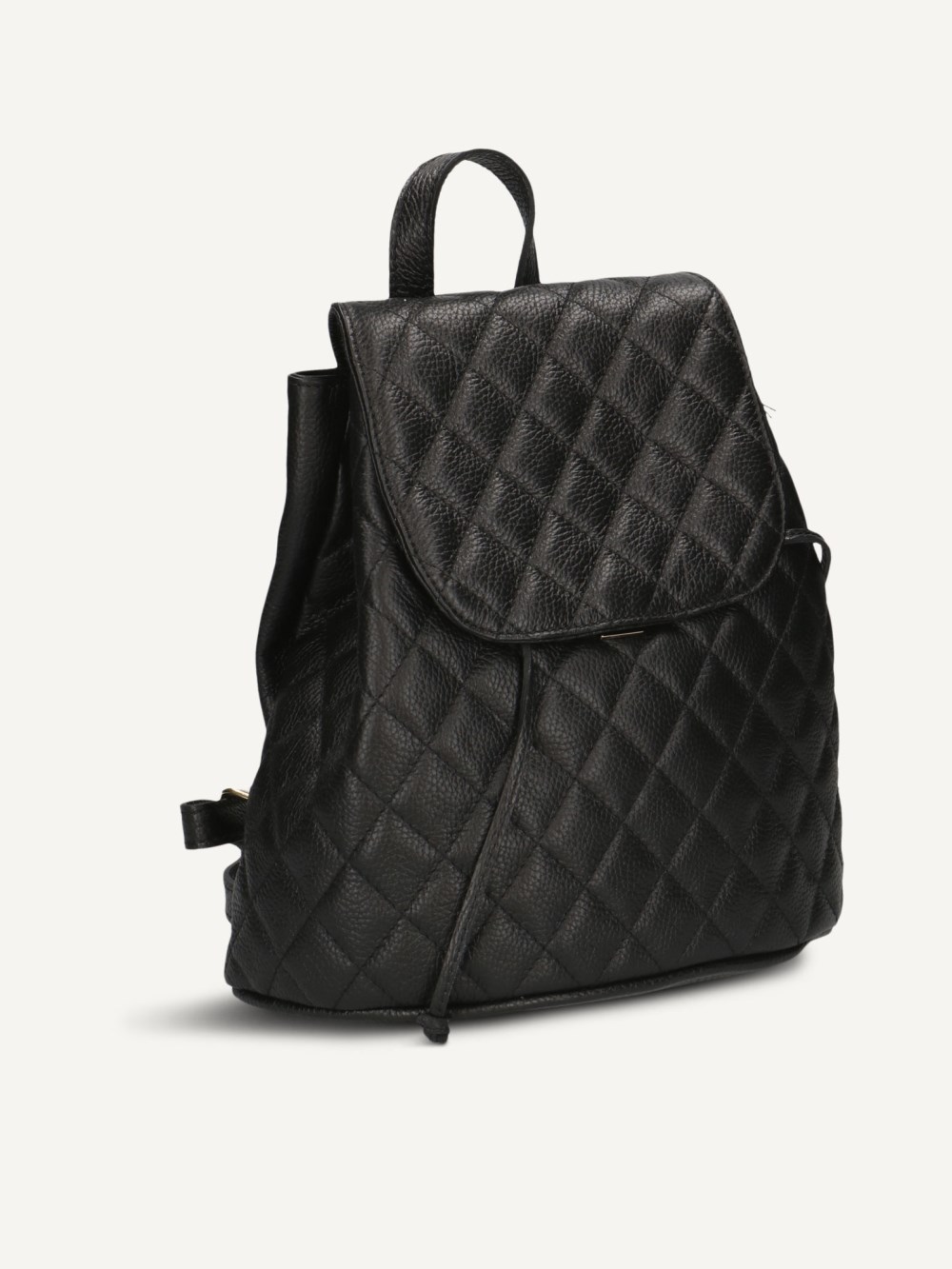 Caprice Rucksack - Schwarzes Nappaleder