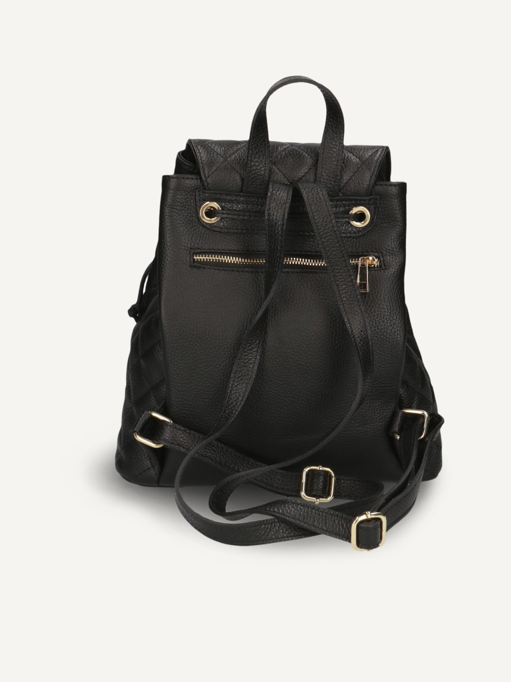 Caprice Rucksack - Schwarzes Nappaleder