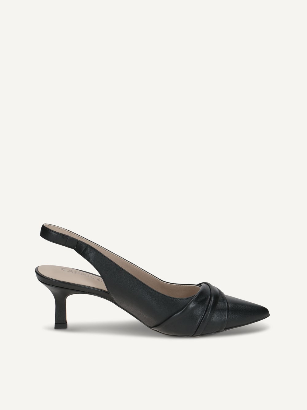 Caprice Slingpumps - Schwarzes Nappa