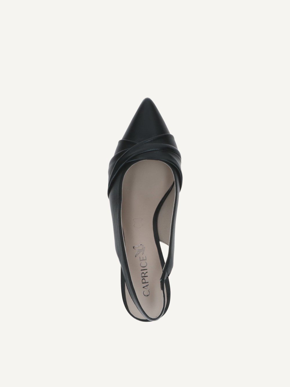 Caprice Slingpumps - Schwarzes Nappa