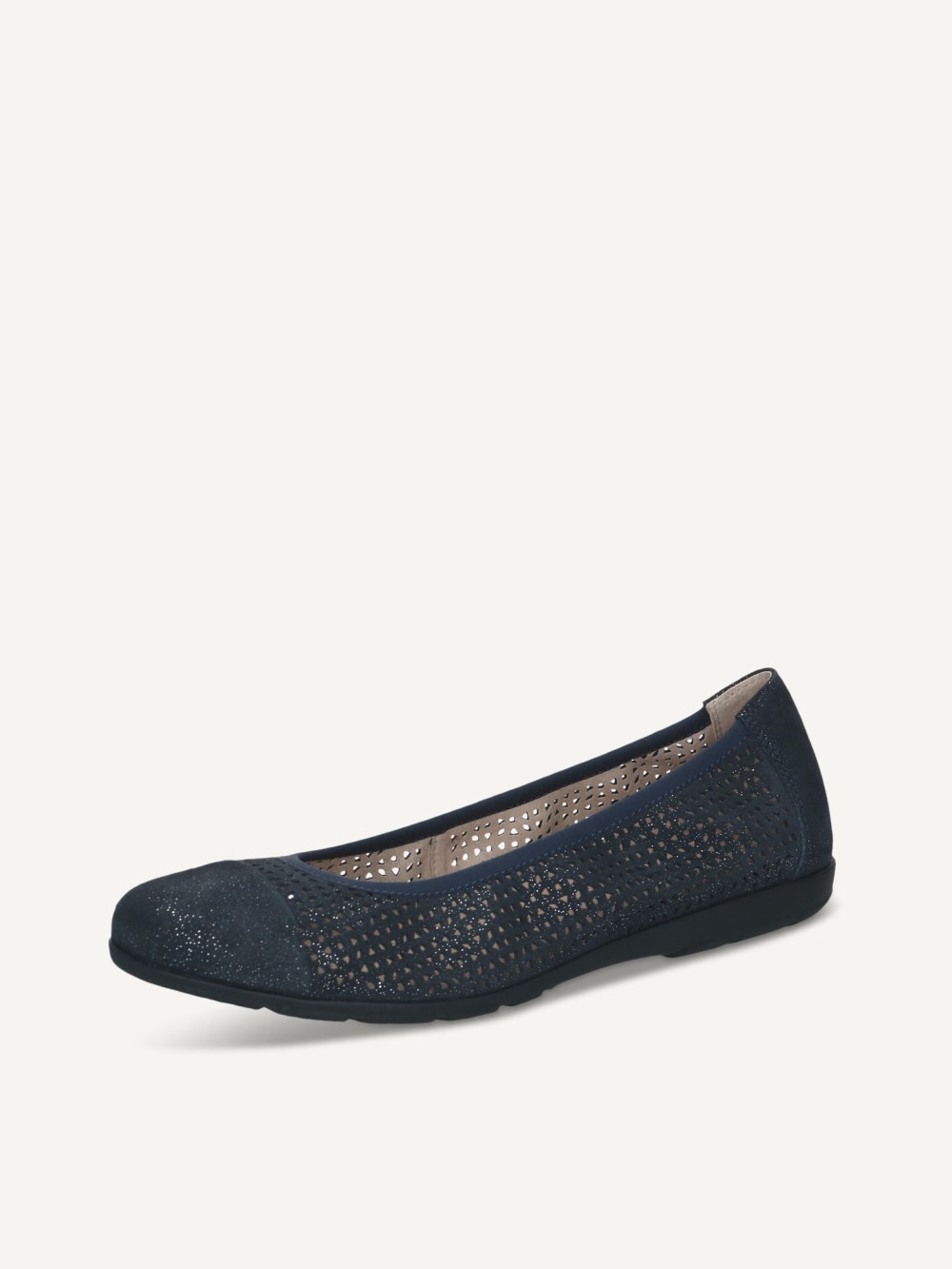 Caprice Ballerina - Ozean-Glitzerleder