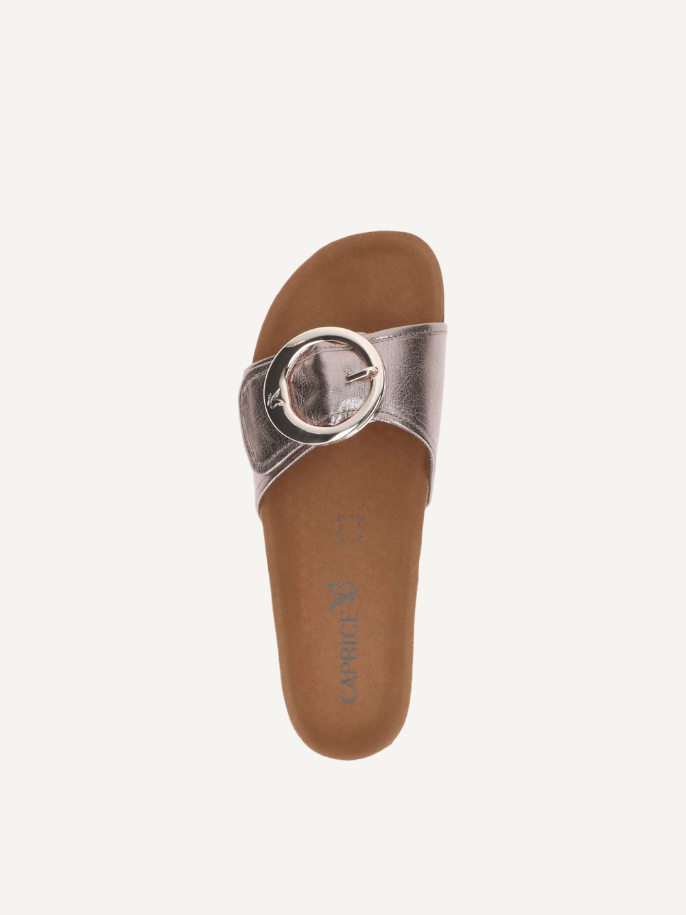 Caprice Pantolette - Taupe Metallic