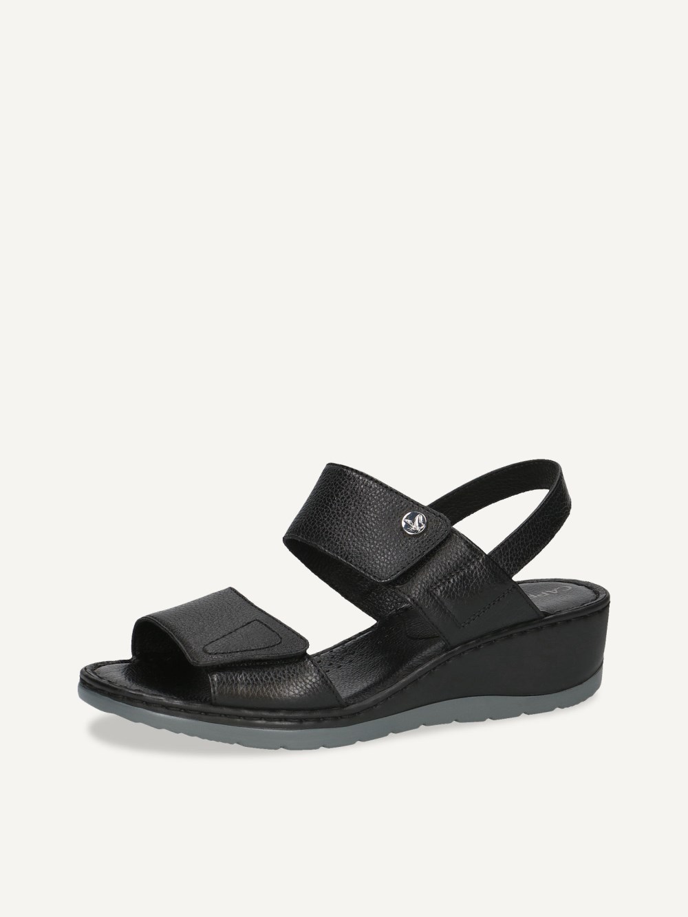 Caprice Sandalette - Schwarzes Nappaleder