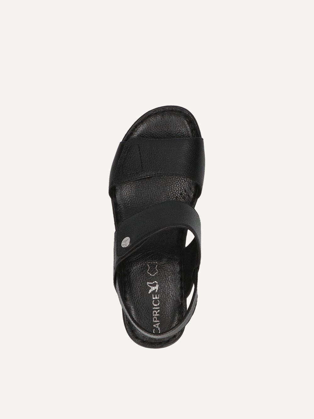 Caprice Sandalette - Schwarzes Nappaleder