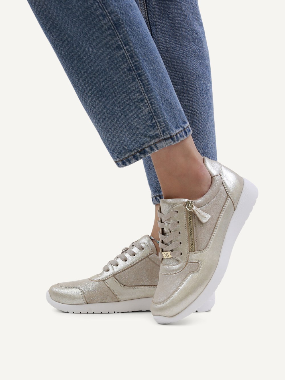 Caprice Sneaker - Taupefarbener Kamm