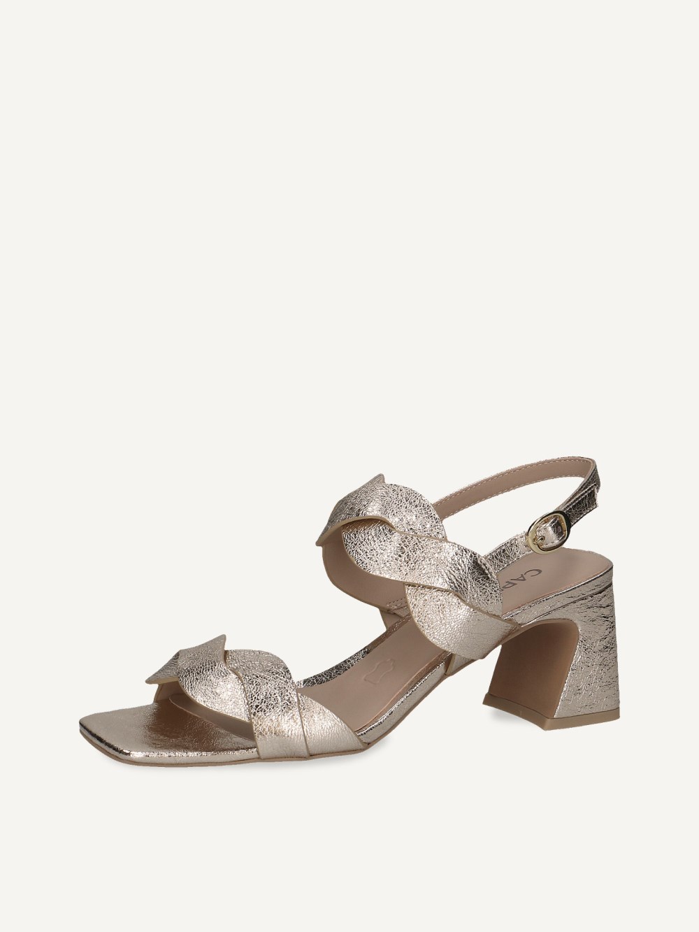Caprice Sandalette - Hellgoldenes Metall