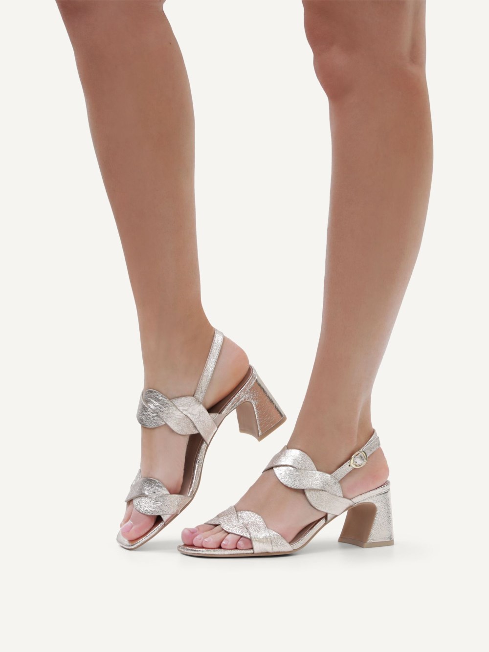 Caprice Sandalette - Hellgoldenes Metall