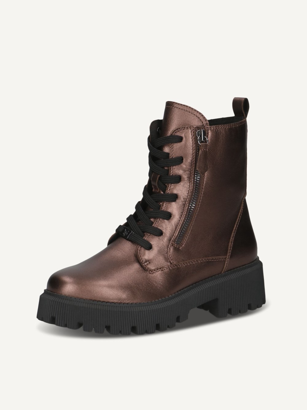 Caprice Stiefelette - Dunkelbraunes Metallic