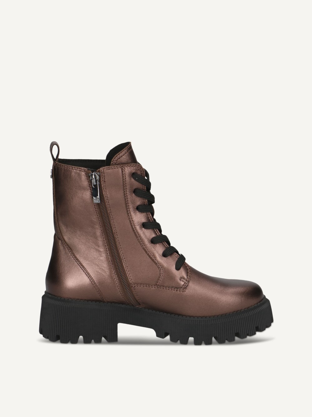 Caprice Stiefelette - Dunkelbraunes Metallic