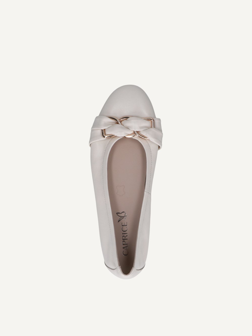 Caprice Ballerina - Vanille-Softnappaleder