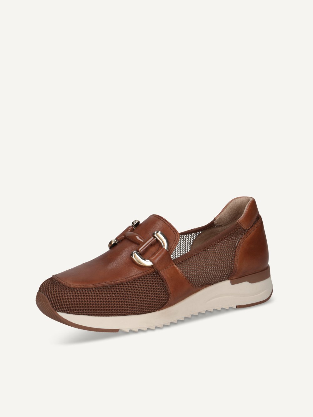 Caprice Slipper - Cognacfarbenes Kammleder