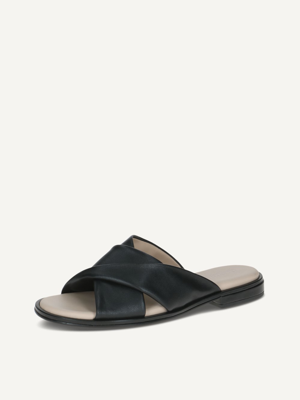 Caprice Pantolette - Schwarzes Nappaleder