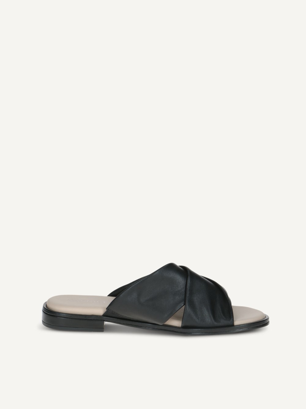 Caprice Pantolette - Schwarzes Nappaleder