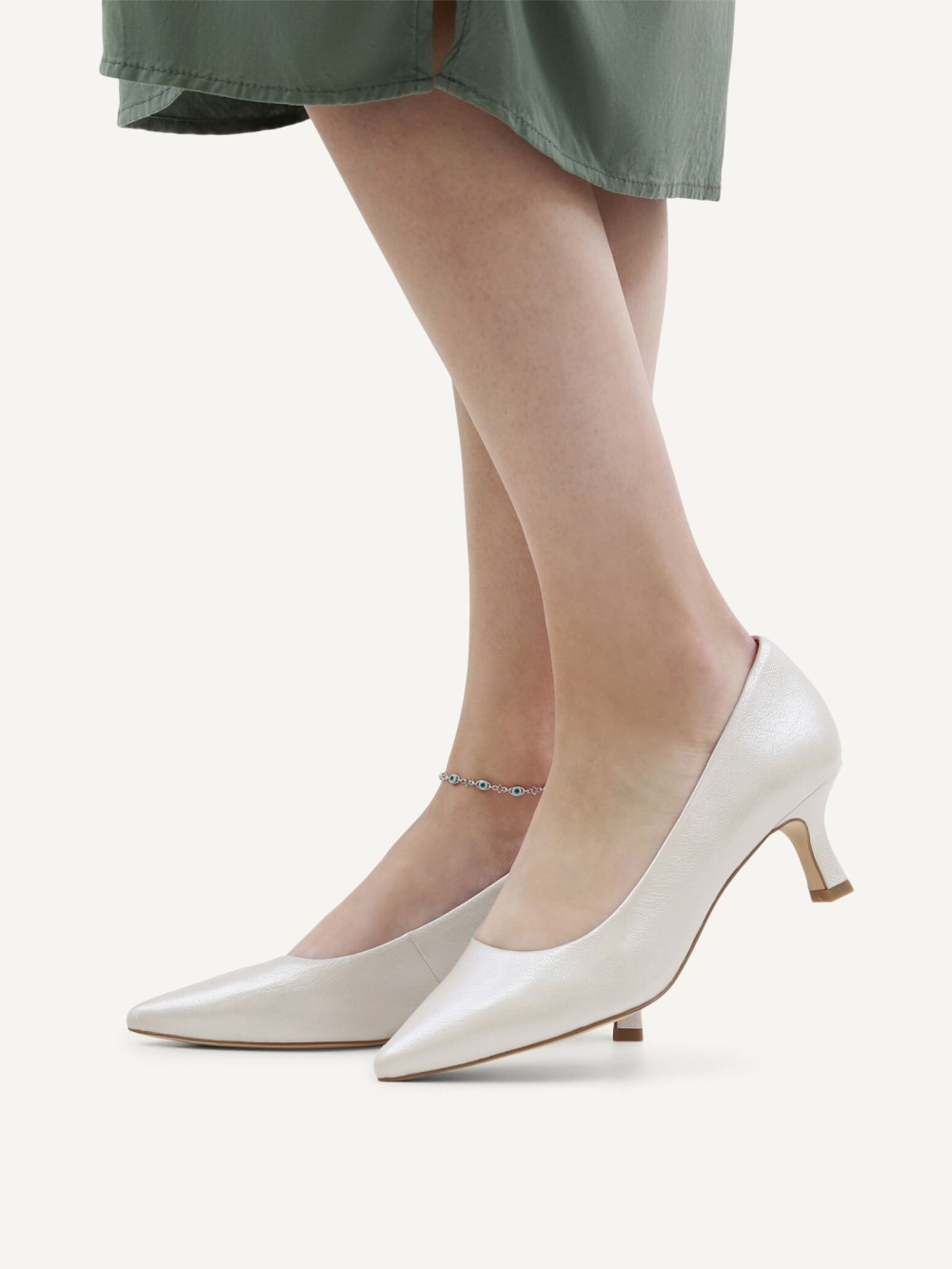 Caprice Pumps - Perlweiß.
