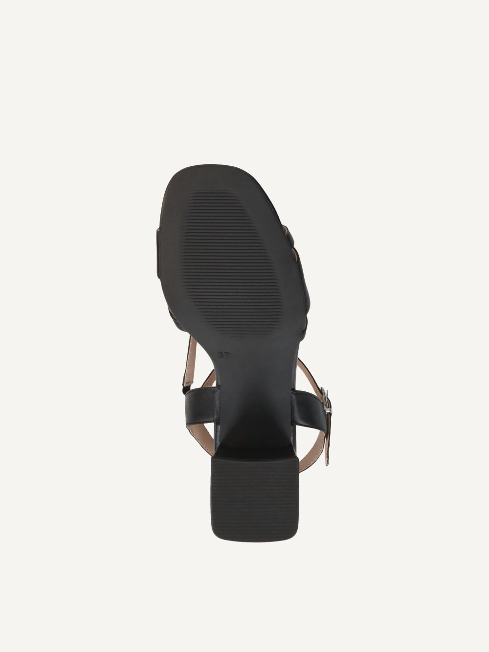 Caprice Sandalette - Schwarzes Nappaleder