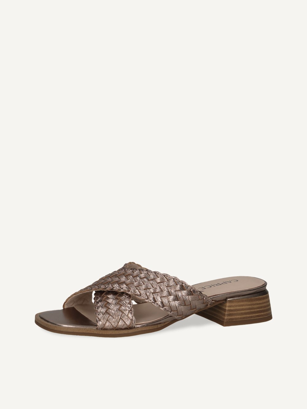 Caprice Pantolette - Taupe-Metallic