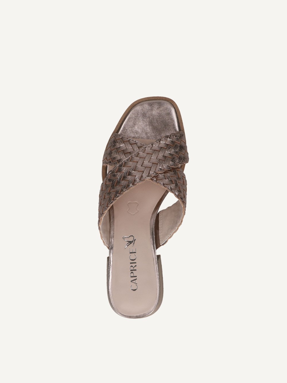 Caprice Pantolette - Taupe-Metallic