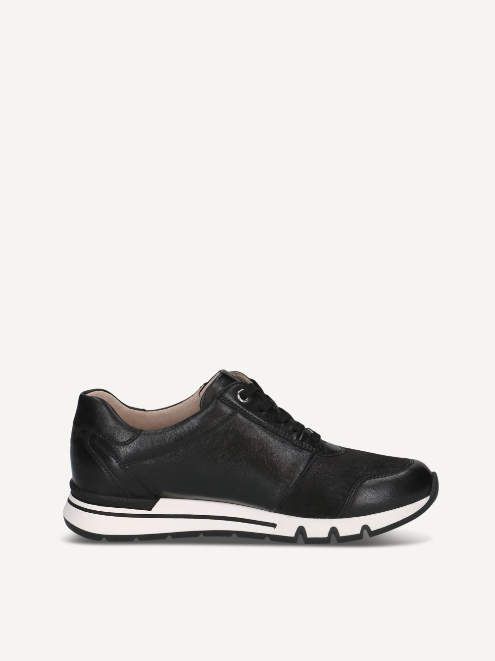 Caprice Sneaker - Schwarzer Kammleder