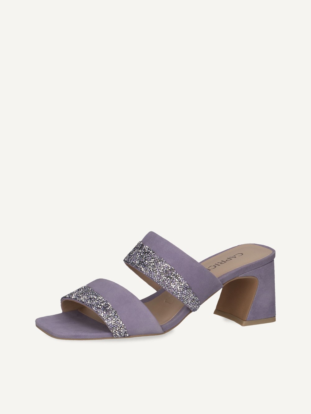 Caprice Pantolette - Lavendelfarbenes Wildleder