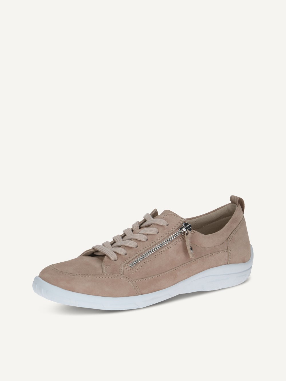 Caprice Sneaker - Cremefarbenes Wildleder