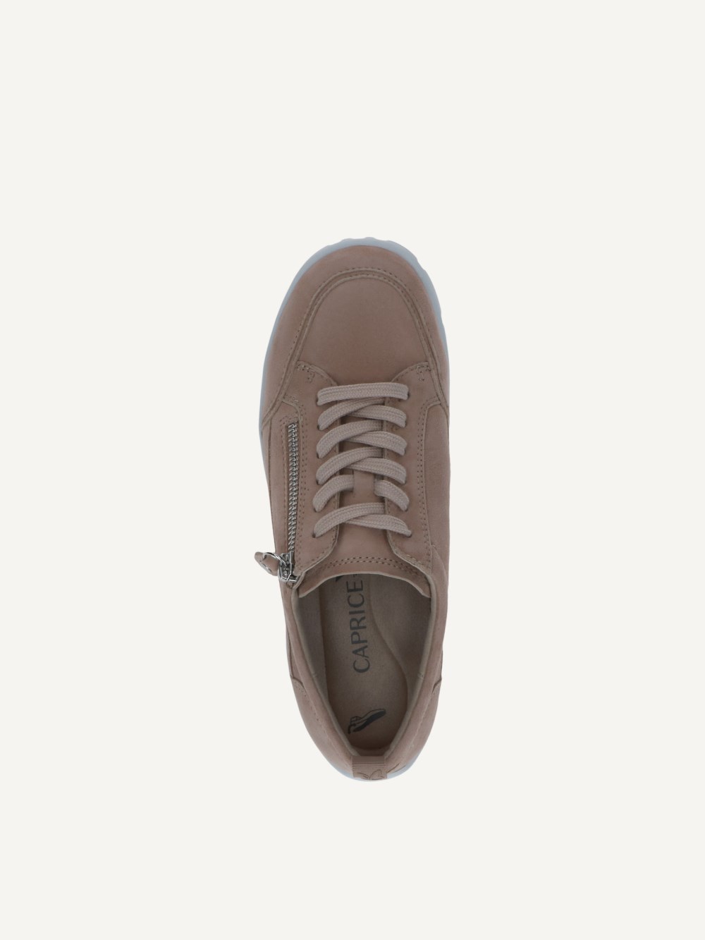 Caprice Sneaker - Cremefarbenes Wildleder
