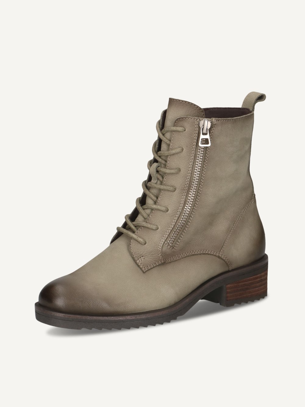 Caprice Stiefelette - Khaki-Nubukleder