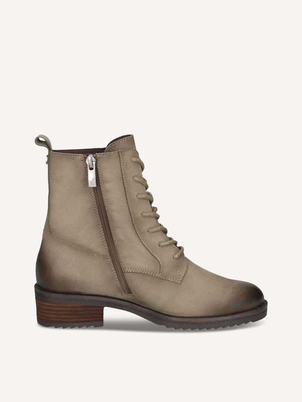 Caprice Stiefelette - Khaki-Nubukleder