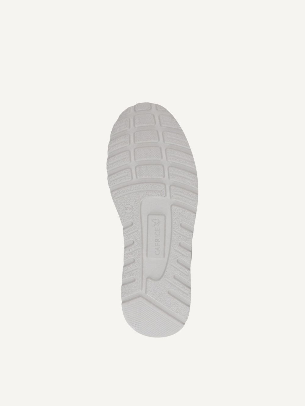 Caprice Sneaker - Cremeweißes Kammleder