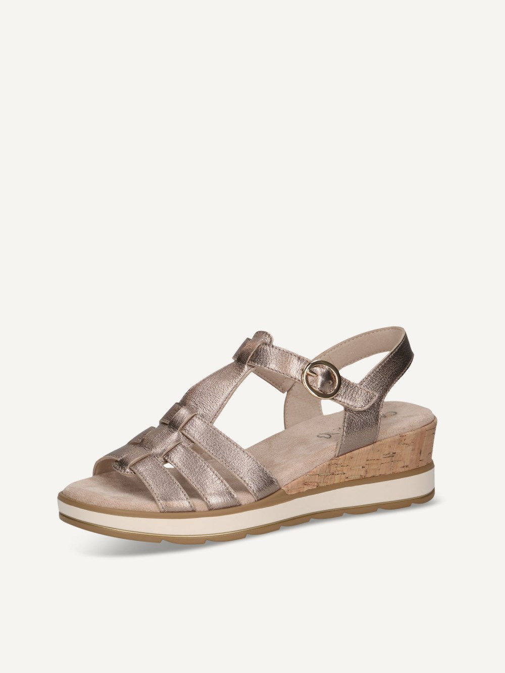 Caprice Sandalette - Taupe Metallic