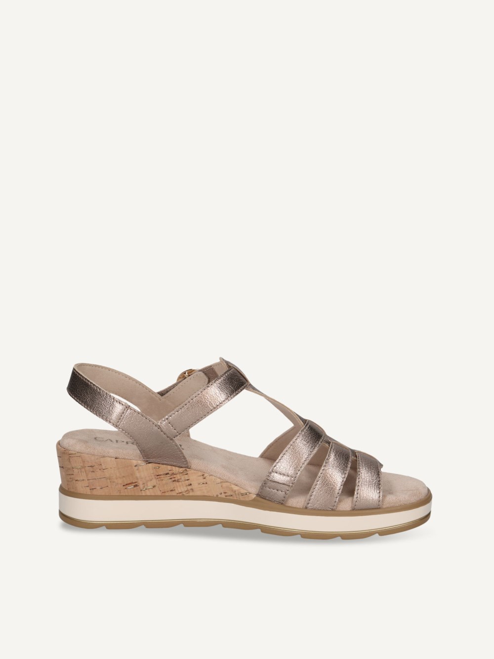 Caprice Sandalette - Taupe Metallic