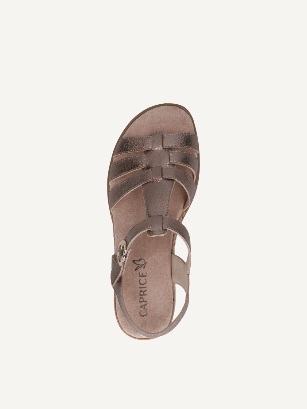 Caprice Sandalette - Taupe Metallic