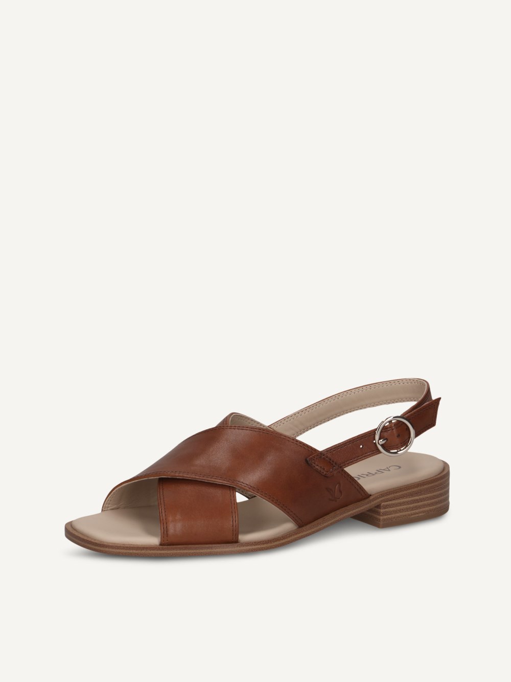 Caprice Sandalette - Cognac-Nappaleder