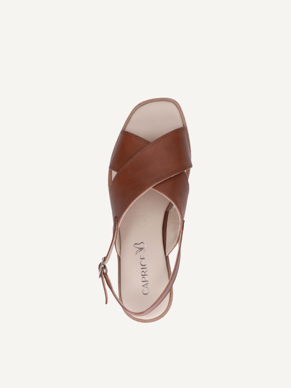 Caprice Sandalette - Cognac-Nappaleder