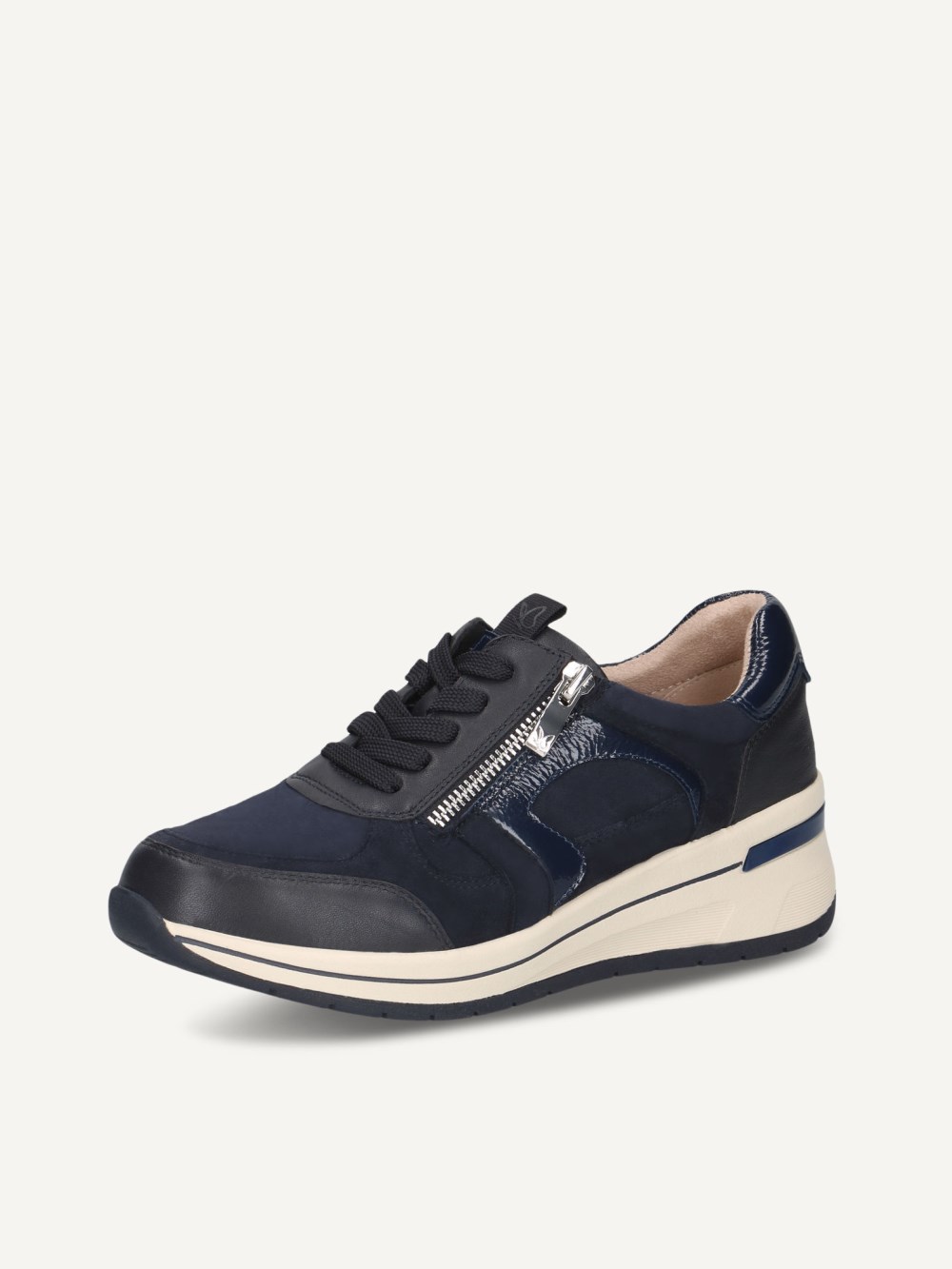 Caprice Sneaker - Ozeanfarbenes Kammleder