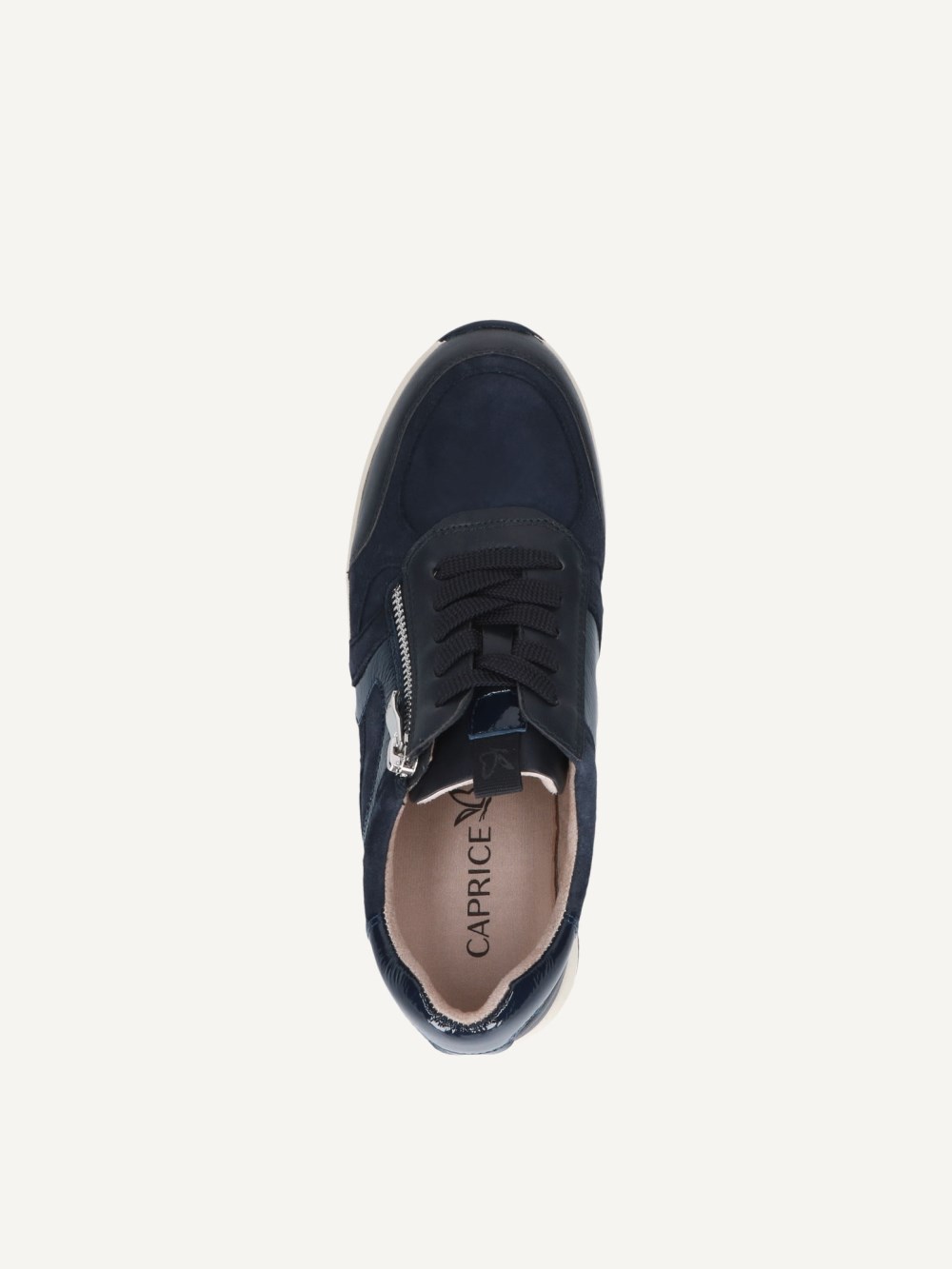 Caprice Sneaker - Ozeanfarbenes Kammleder