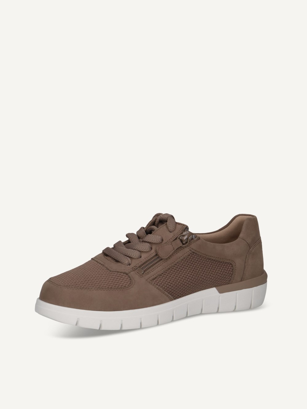 Caprice Sneaker - Schlammfarbenes Kammleder